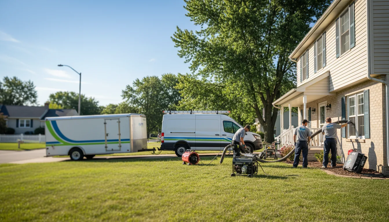 Flooded Basement Restoration And Cleanup With Repair in Plainville, IL near me